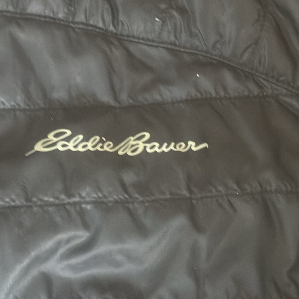 EDDIE BAUER REVERSIBLE LIGHTWEIGHT BLUE/BLACK JACKET (XL) - Picture 4 of 14